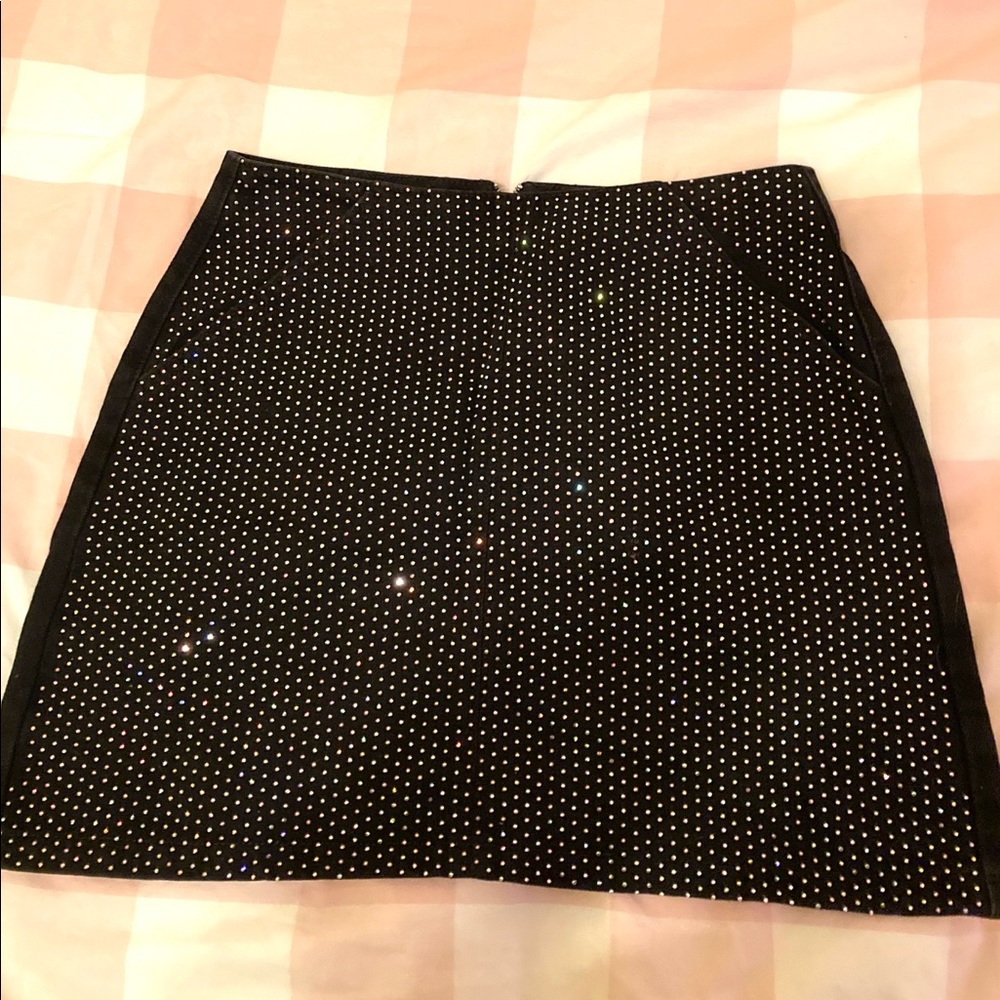 Topshop “Moro” Rhinestone mini skirt